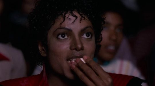 Michael Jackson in de videoclip van 'Thriller"
