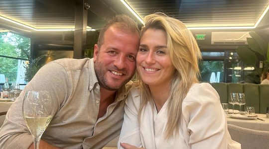 Rafael van der Vaart met zijn vriendin Estevana Polman
