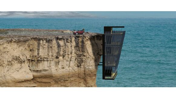 Living on the edge: Dit klifhuis is waanzinnig