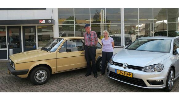 Broer en zus ruilen 38 jaar oude VW golf in met slechts 18.000 KM op de teller