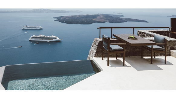 Deze luxe villa in Santorini is de ultieme vakantiebestemming