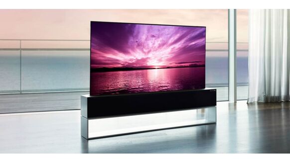 Deze mega oprolbare tv van LG kost bijna €75.000