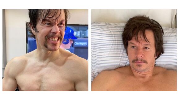 Before & after: Mark Wahlberg komt 13 kg aan in 3 weken