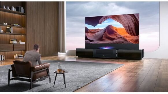 Deze projector met uitschuifbaar scherm (120 inch!) is nu al de beste gadget van 2023