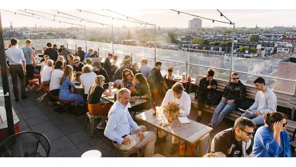 6 toffe rooftop restaurants en bars in Amsterdam