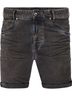 Denim shorts zwart
