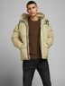 gewatteerde jas beige heren