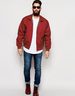 Harrington Jacket jas herfst heren rood MAN MAN