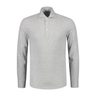 grijze polo met lange mouwen