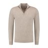 beige trui nolson quarter zip
