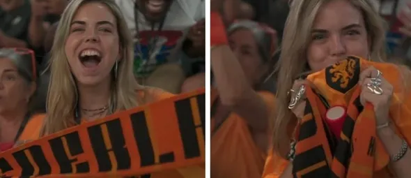 Foto’s: dit is de Oranje-fan die met haar looks veel indruk maakte tijdens Nederland – Japan